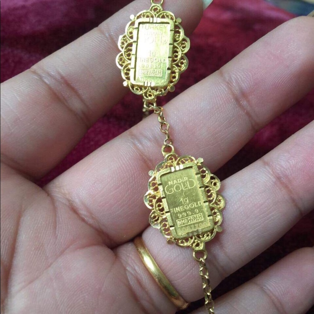 24 karat pure gold bracelet